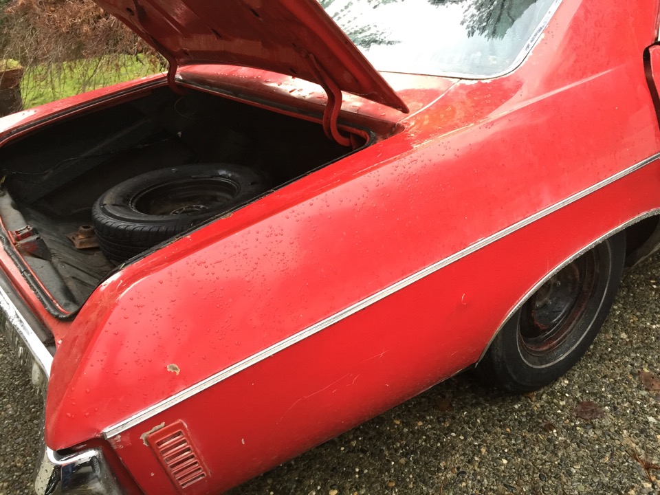 1972 Chevy Impala 4 Door Hardtop Red